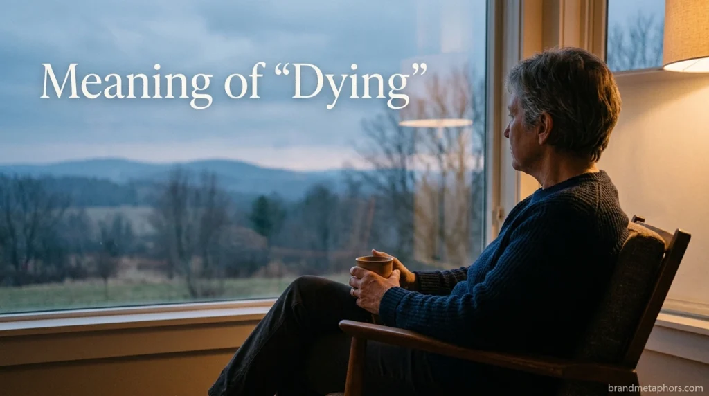 Meaning of "Dying