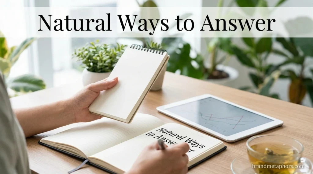 Natural Ways to Answer