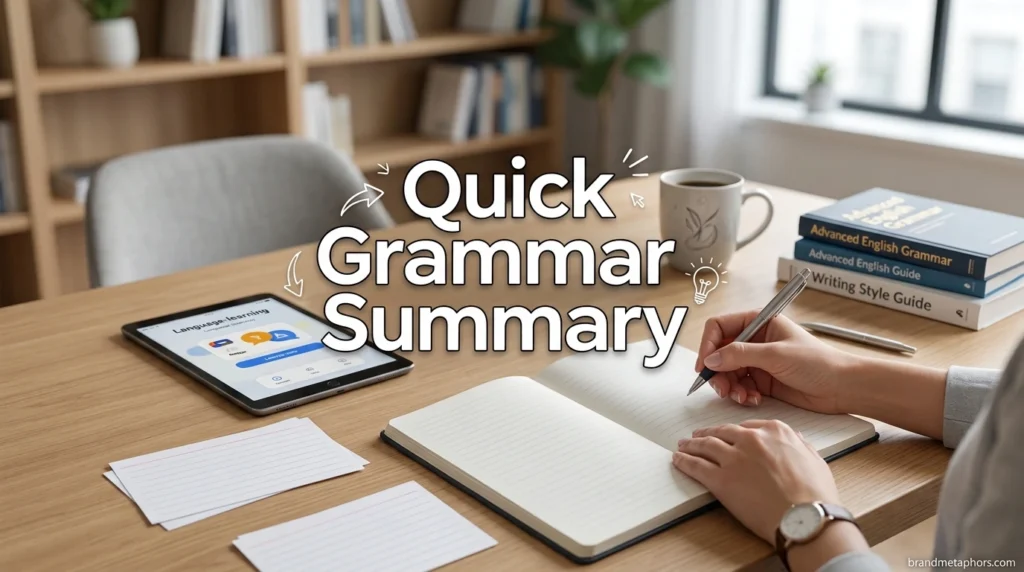 Quick Grammar Summary