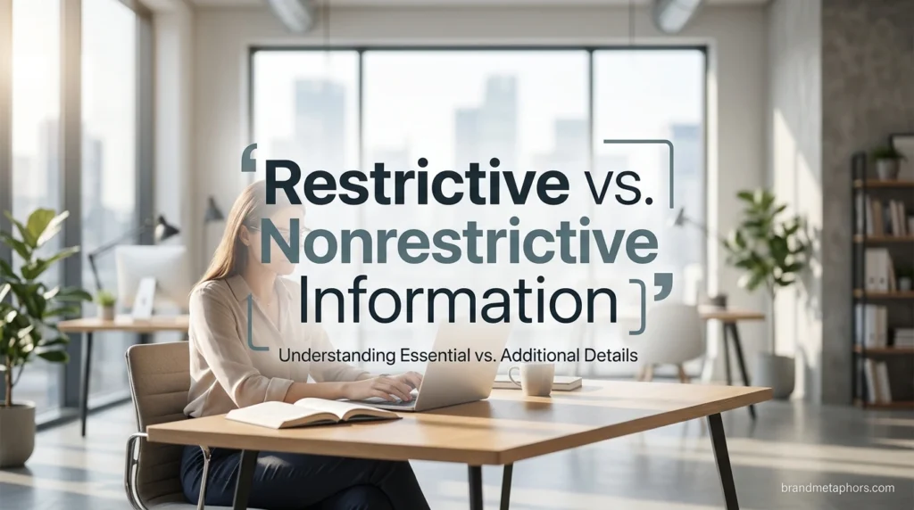 Restrictive vs. Nonrestrictive Information