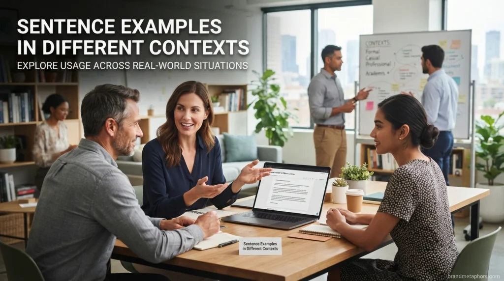 Sentence Examples in Different Contexts
