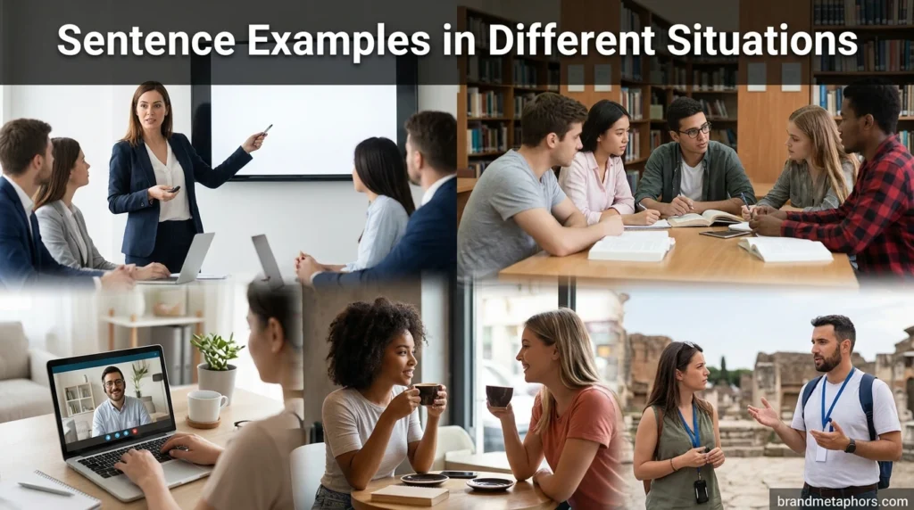 Sentence Examples in Different Situations