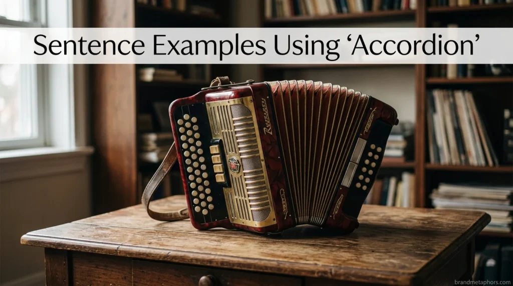 Sentence Examples Using “Accordion”