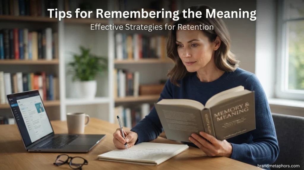 Tips for Remembering the Meaning