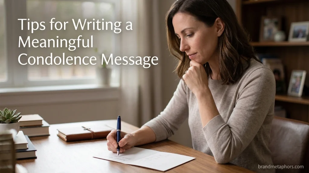 Tips for Writing a Meaningful Condolence Message