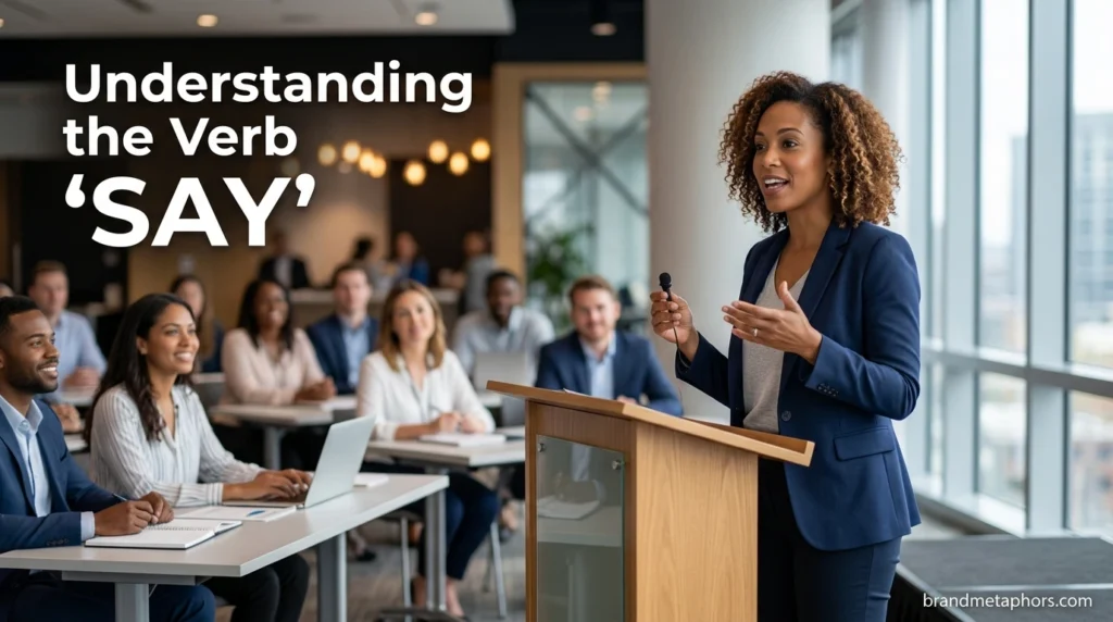 Understanding the Verb "Say"