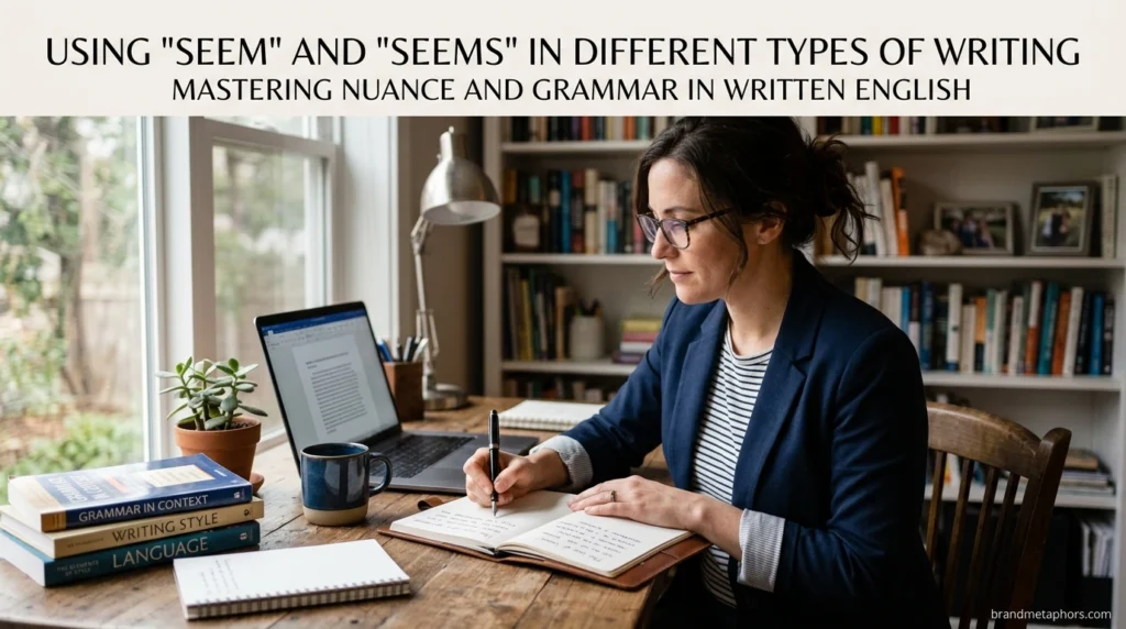 Using "Seem" and "Seems" in Different Types of Writing