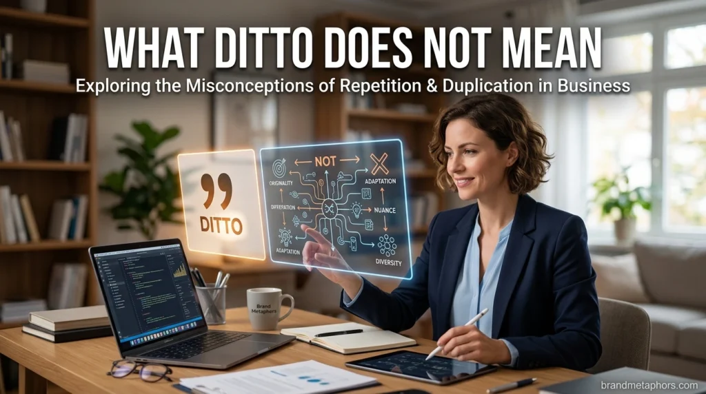 What Ditto Does NOT Mean