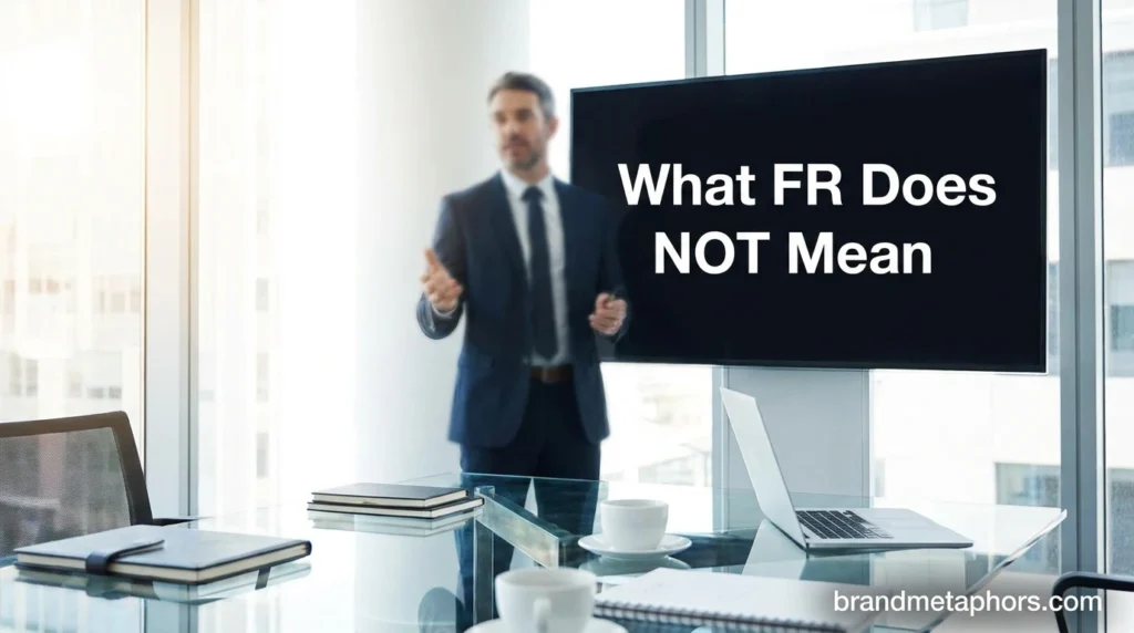 What FR Does NOT Mean