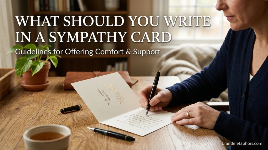 What Should You Write in a Sympathy Card