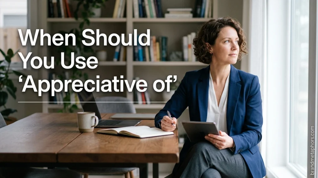 When Should You Use Appreciative of