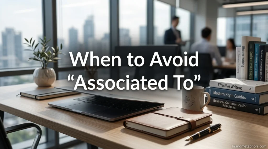 When to Avoid "Associated To
