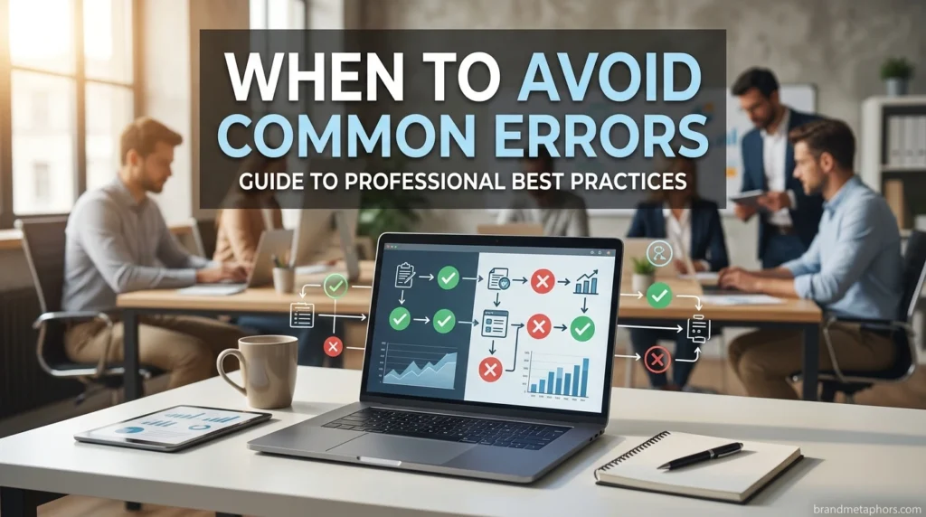 When to Avoid Common Errors