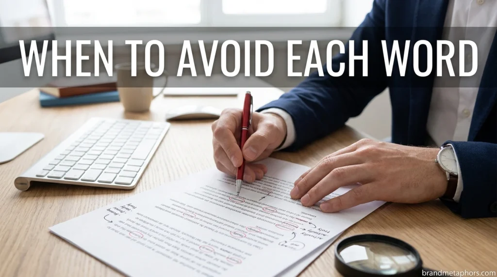 When to Avoid Each Word