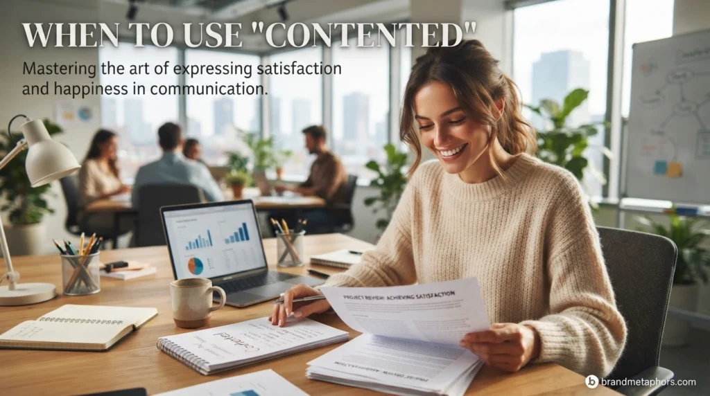 When to Use "Contented