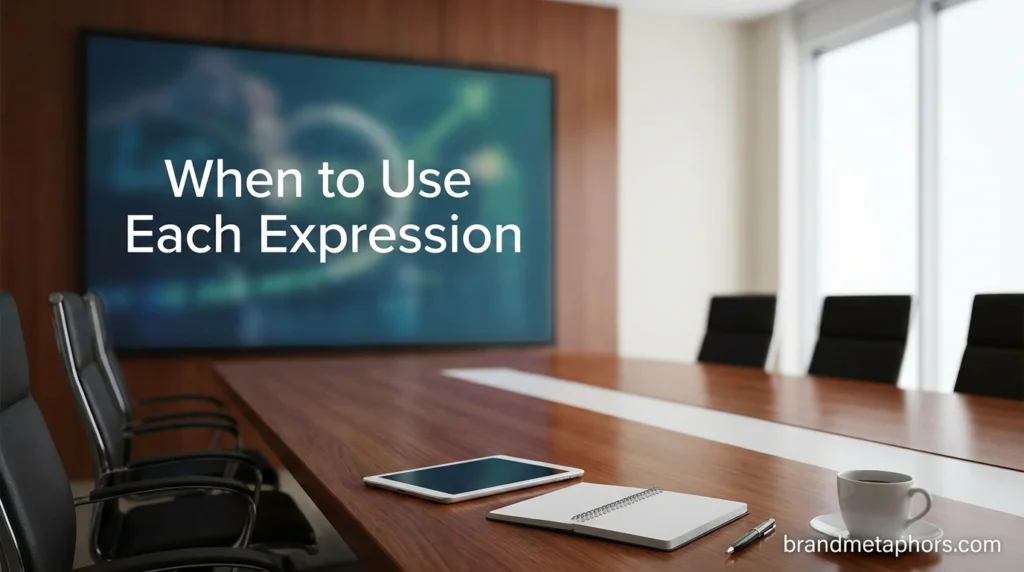 When to Use Each Expression
