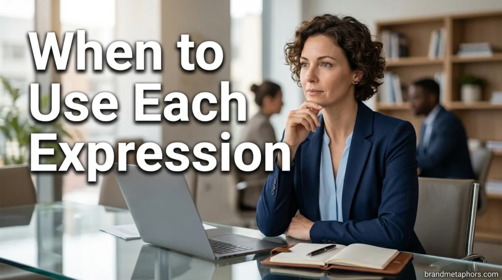 When to Use Each Expression