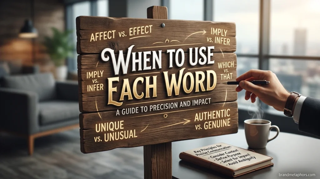 When to Use Each Word