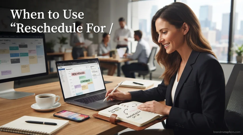When to Use "Reschedule For