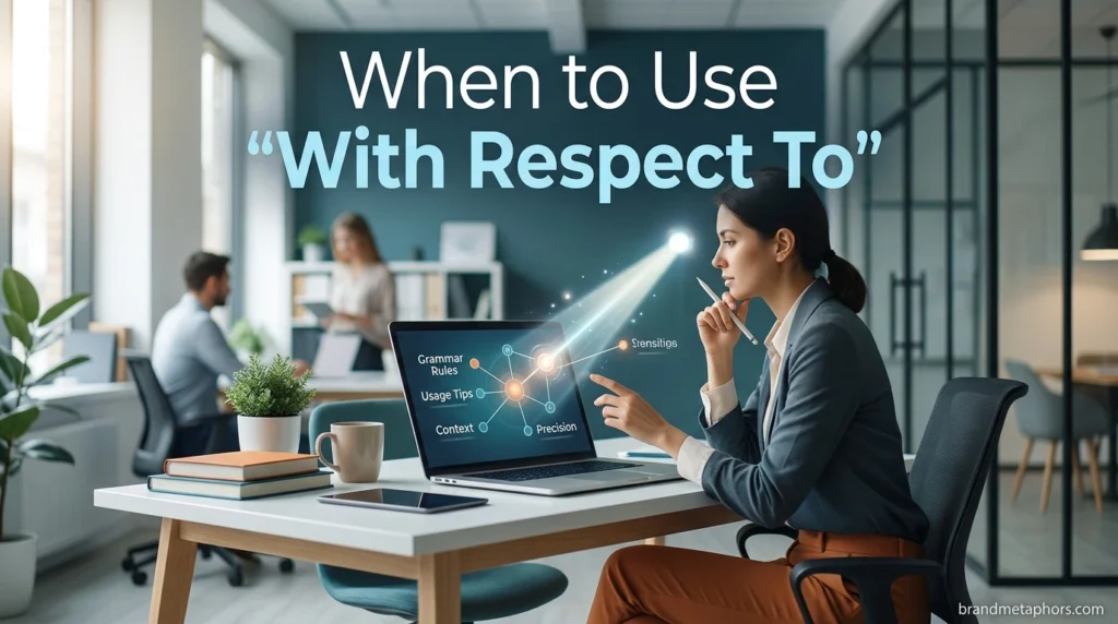 When to Use "With Respect To