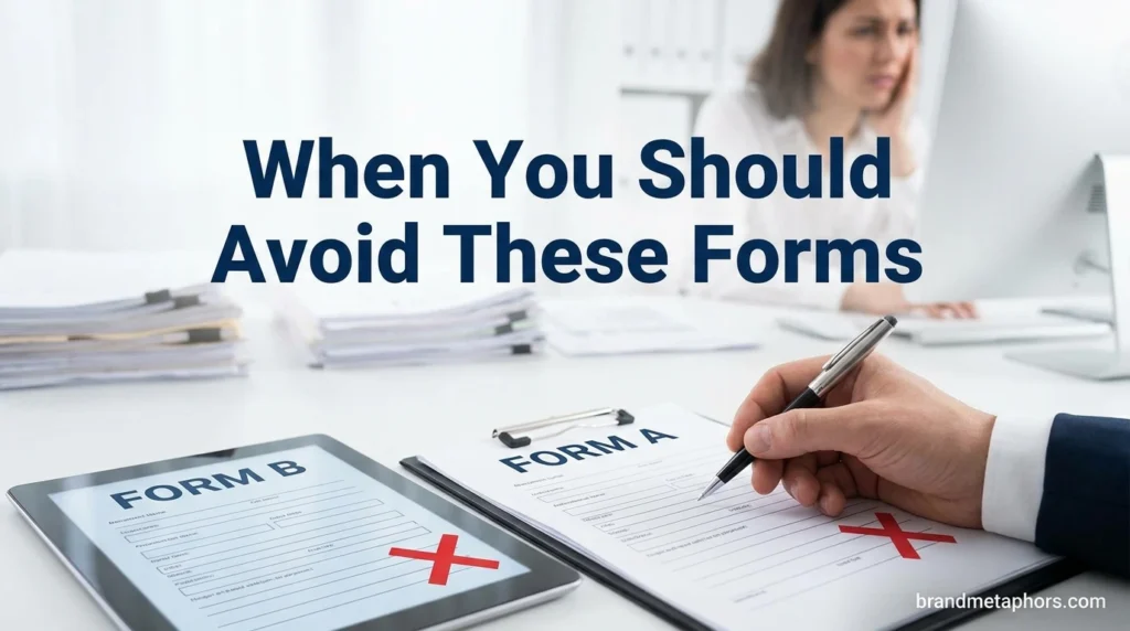 When You Should Avoid These Forms
