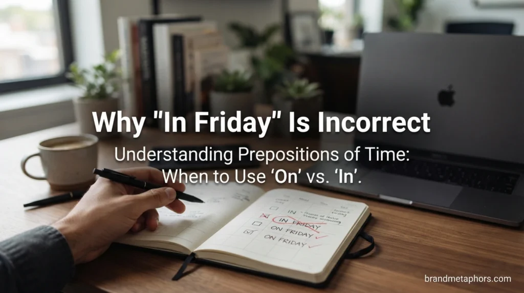 Why "In Friday" Is Incorrect