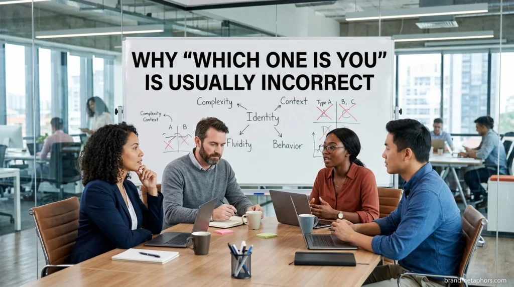 Why "Which One Is You" Is Usually Incorrect