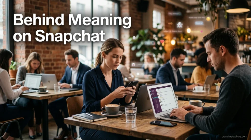 Behind Meaning on Snapchat