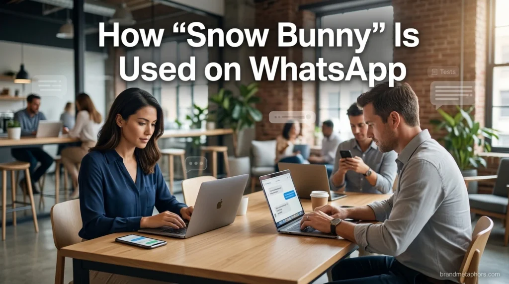 How “Snow Bunny” Is Used on WhatsApp