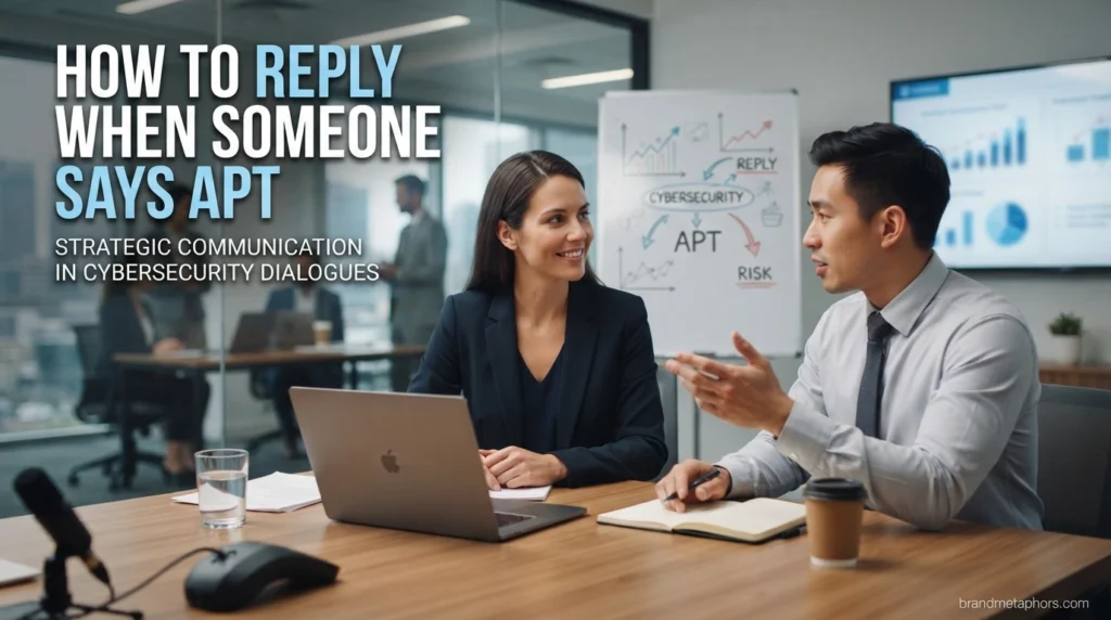 How to Reply When Someone Says APT