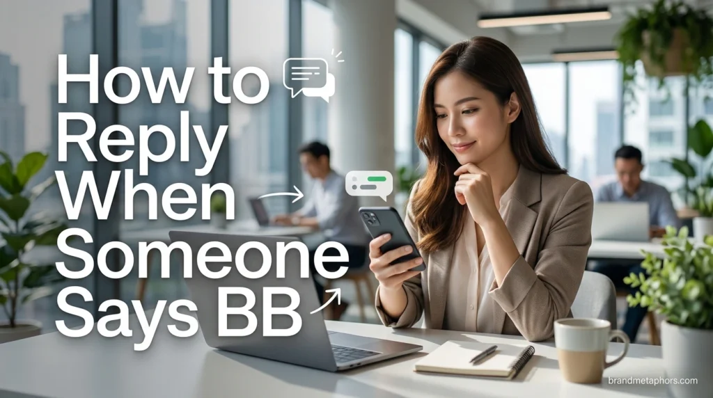 How to Reply When Someone Says BB