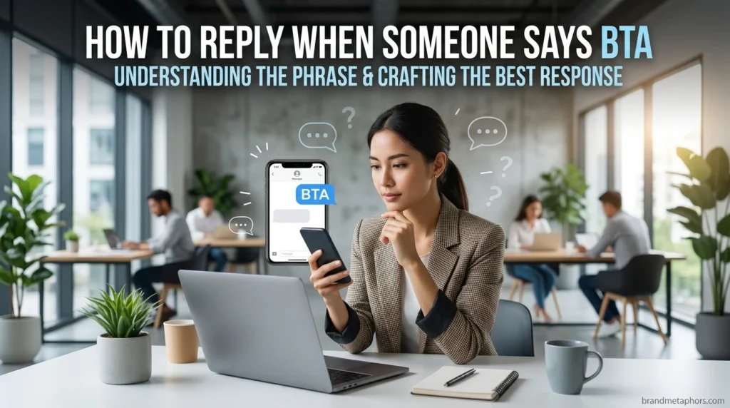 How to Reply When Someone Says BTA
