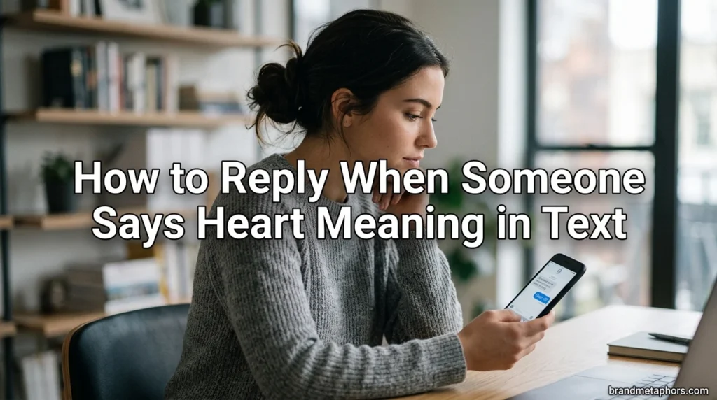 How to Reply When Someone Says Heart Meaning in Text