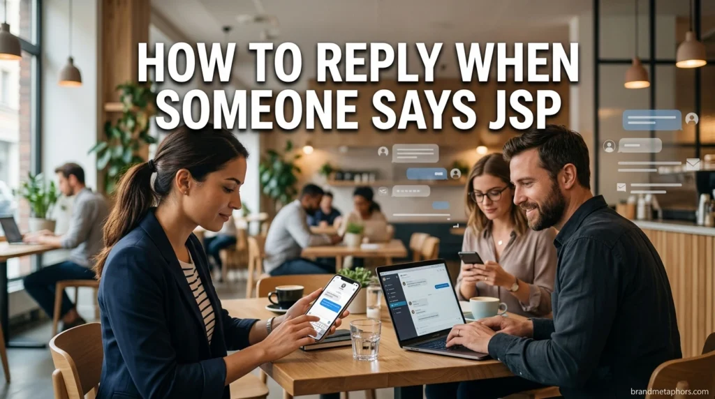 How to Reply When Someone Says JSP