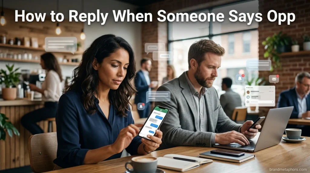 How to Reply When Someone Says Opp