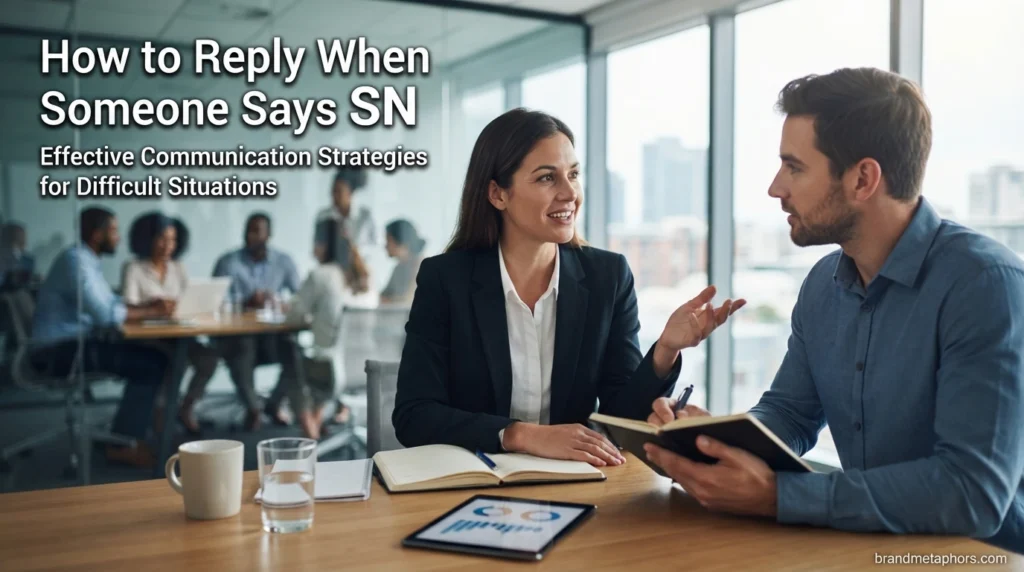 How to Reply When Someone Says SN