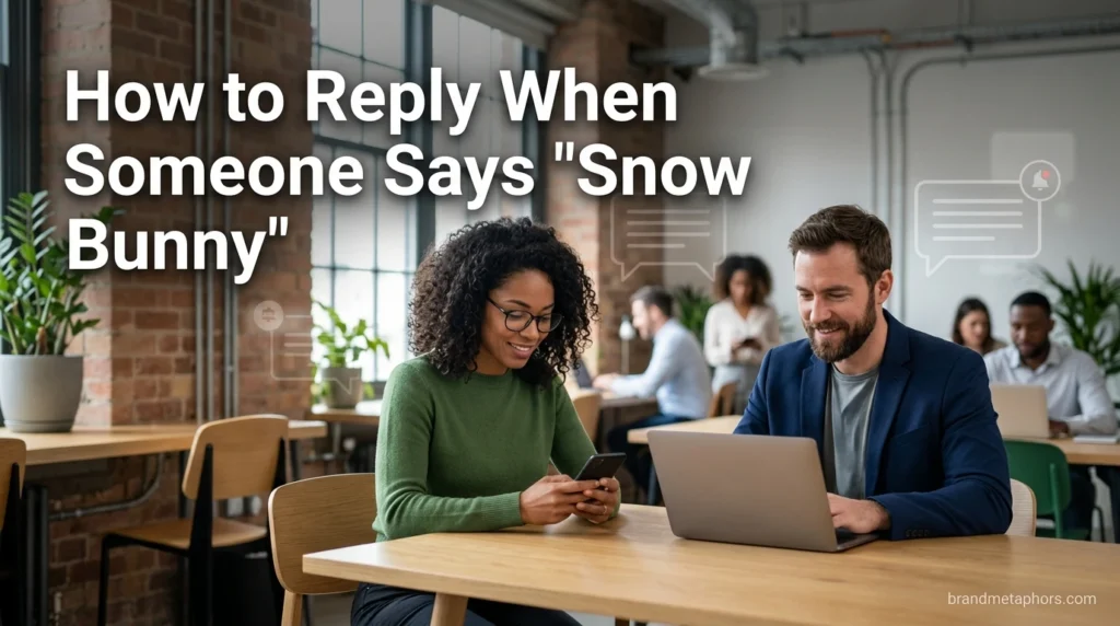 How to Reply When Someone Says Snow Bunny