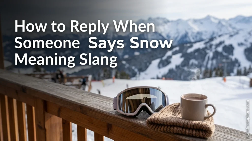 How to Reply When Someone Says Snow Bunny Meaning Slang