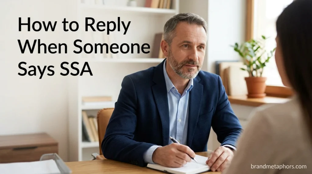 How to Reply When Someone Says SSA