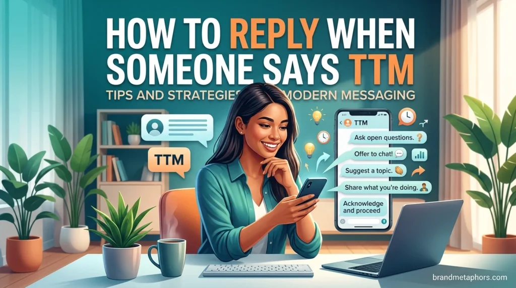 How to Reply When Someone Says TTM