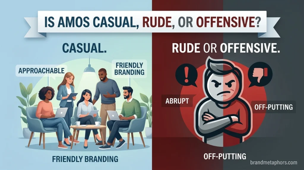 Is AMOS Casual, Rude, or Offensive