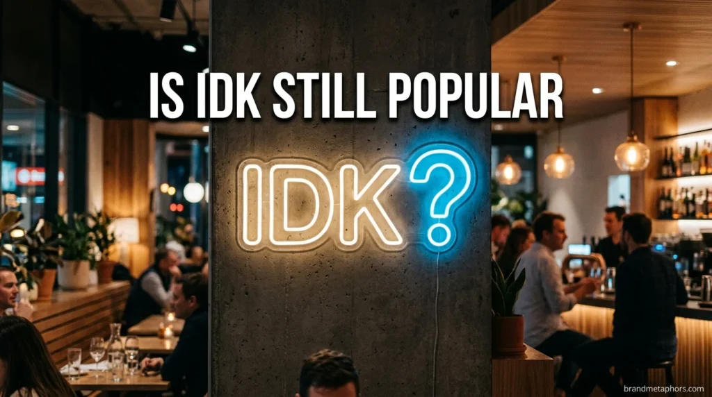 Is IDK Still Popular
