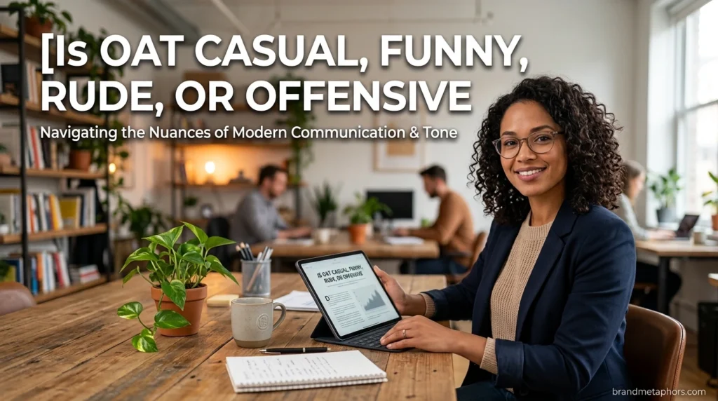 Is OAT Casual, Funny, Rude, or Offensive