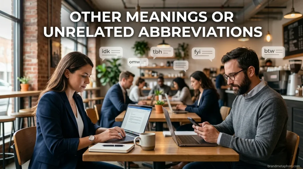 Other Meanings or Unrelated Abbreviations