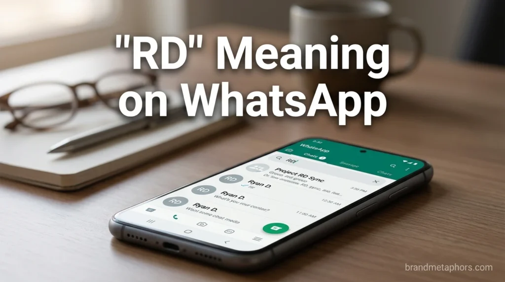 RD Meaning on WhatsApp