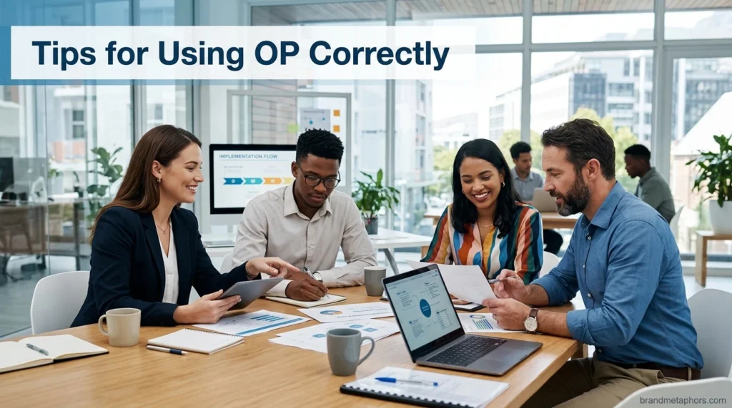 Tips for Using OP Correctly