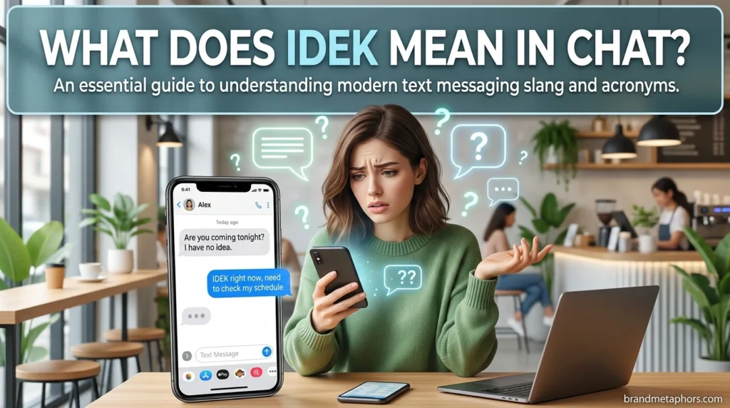 What Does IDEK Mean in Chat