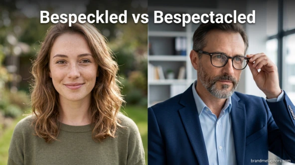 Bespeckled vs Bespectacled