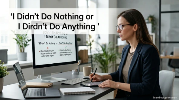 I Didn't Do Nothing or I Didn't Do Anything
