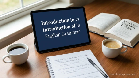 Introduction to vs introduction of in English Grammar